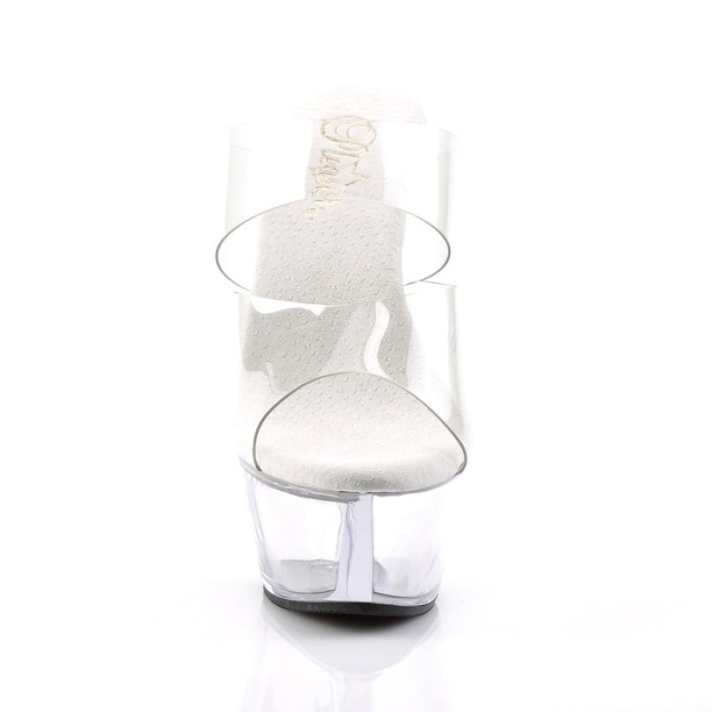 Pleaser Kiss-202 Badesandaler Dame Clear | 75IMLOJHR