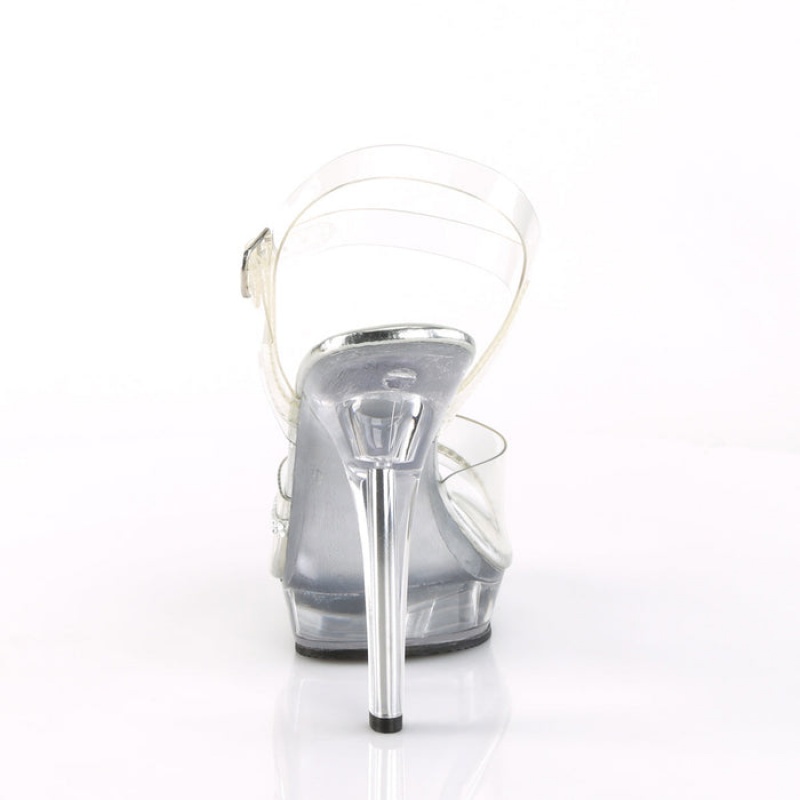 Pleaser Lip-108R Sandaler Dame Clear | 27PRVILGM