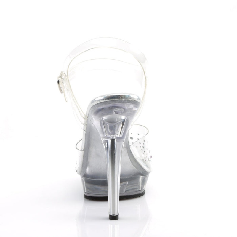 Pleaser Lip-108SD Sandaler Dame Clear | 95XVUFYHO