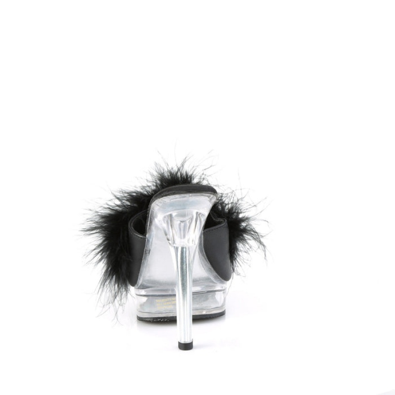 Pleaser Majesty-501F-8 Badesandaler Dame Sort | 43NAUPGZV