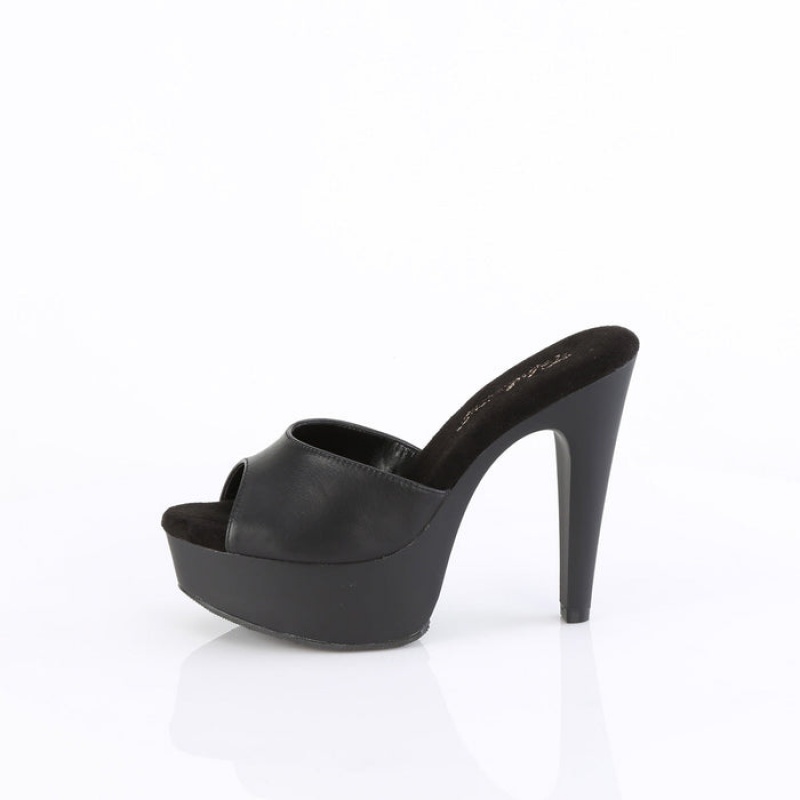 Pleaser Martini-501 Badesandaler Dame Sort | 94FMXPJTA