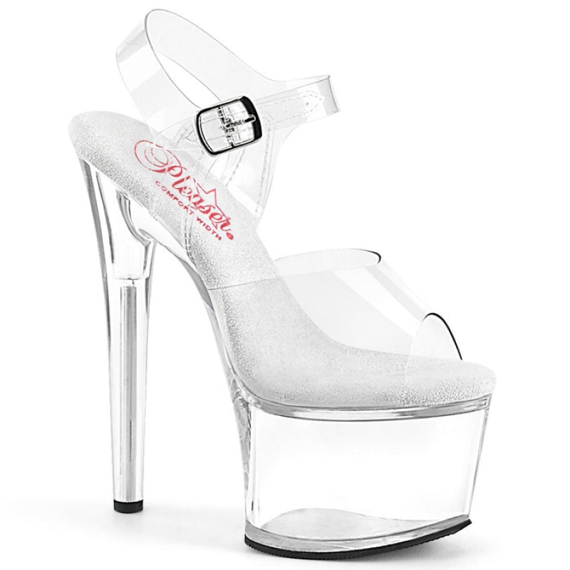 Pleaser Passion-708 Sandaler Dame Clear | 06JCZXVBE