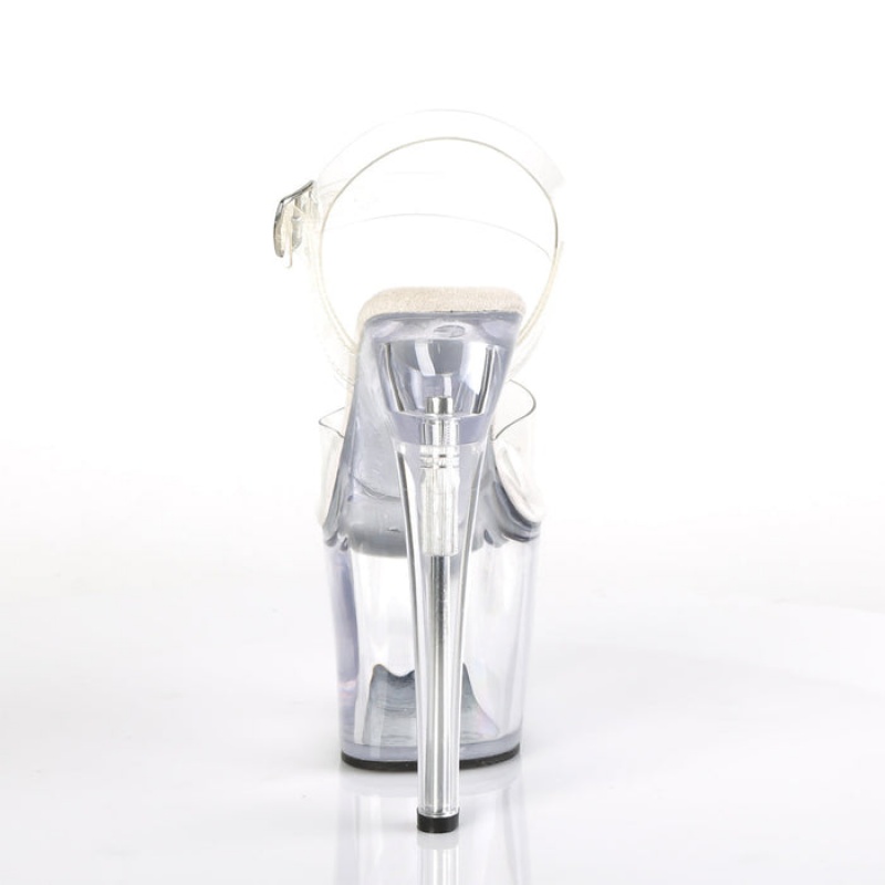 Pleaser Radiant-708 Sandaler Dame Clear | 96SJOTXPD