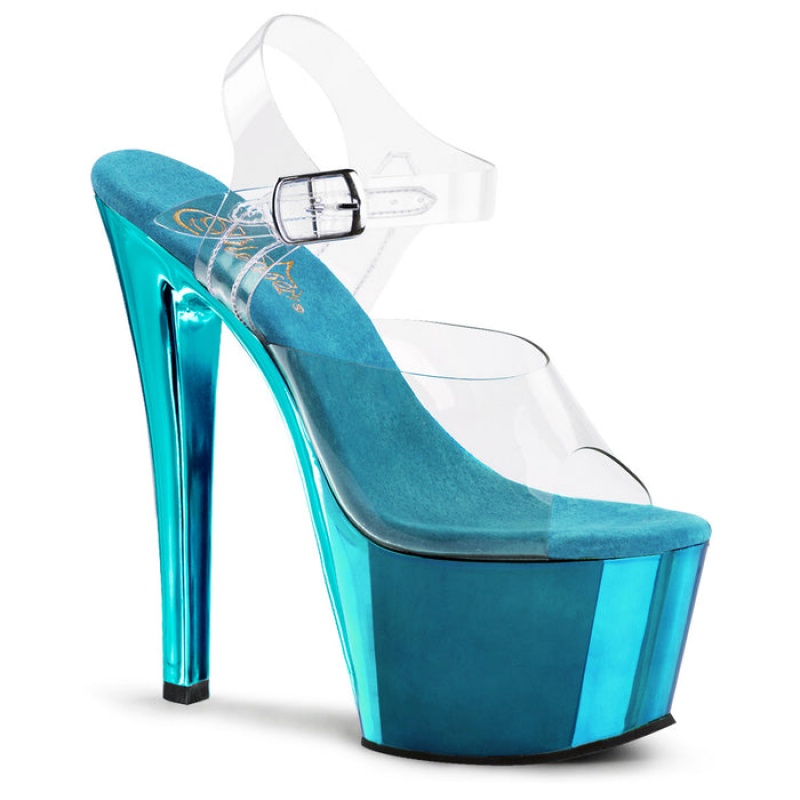 Pleaser Sky-308 Sandaler Dame Turkis | 59ZJHNYMK