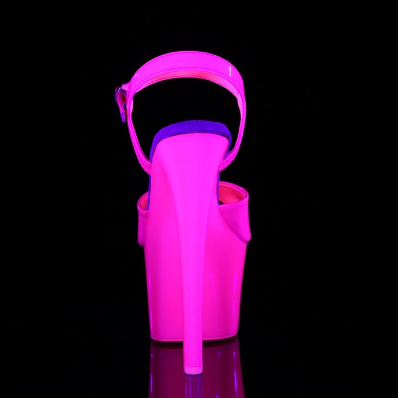 Pleaser Sky-309UV Sandaler Dame Lyserød | 62AGDTHBQ