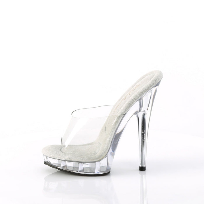 Pleaser Sultry-601 Badesandaler Dame Clear | 39KQHRPCY