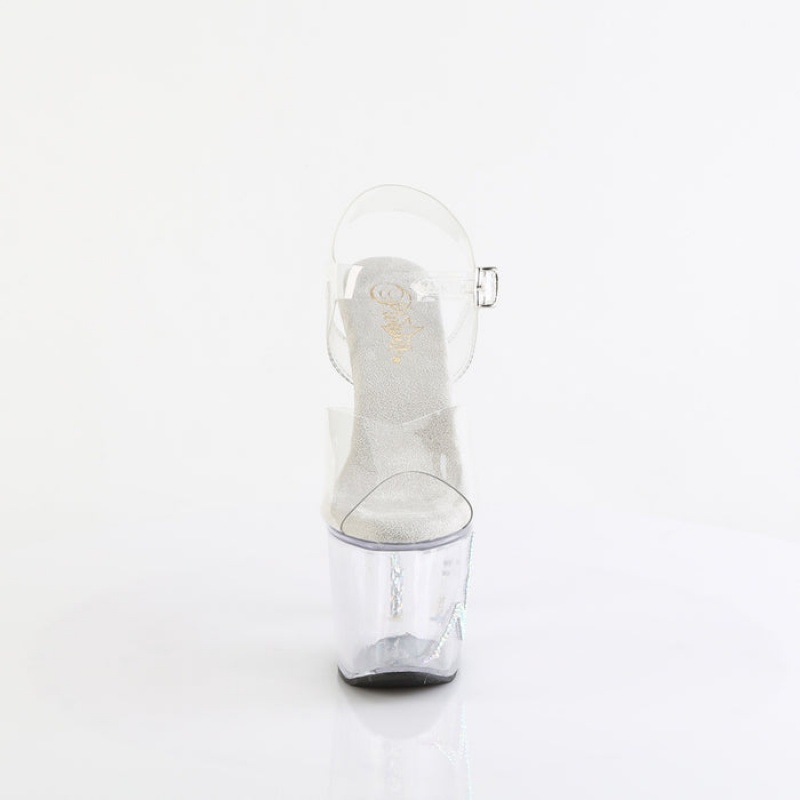 Pleaser Unicorn-708TGRS Sandaler Dame Clear | 85JAIHLNZ