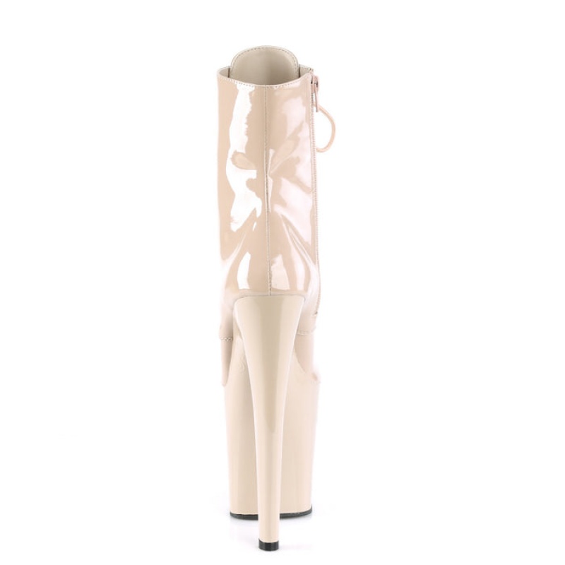 Pleaser Xtreme-1020 Støvler Dame Beige | 82KYWUCZV