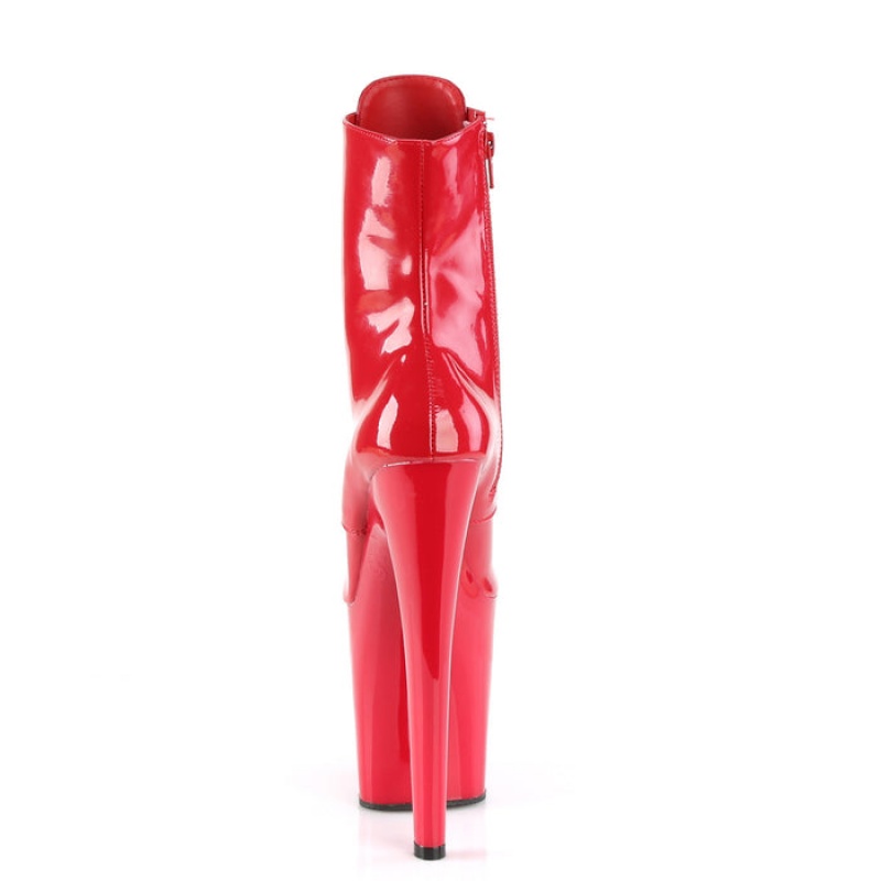 Pleaser Xtreme-1020 Støvler Dame Rød | 98JYUCIPD