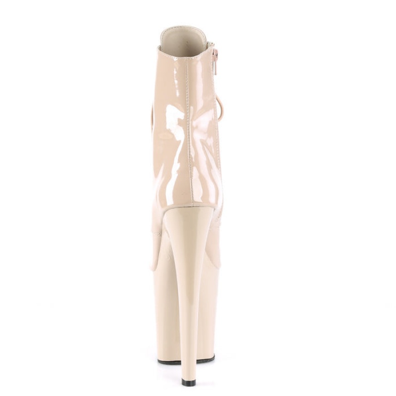 Pleaser Xtreme-1021 Støvler Dame Beige | 79NUPZTWQ