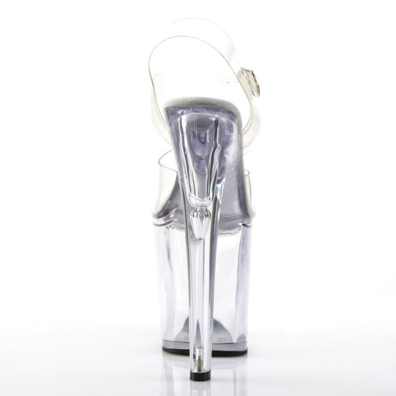 Pleaser Xtreme-808 Sandaler Dame Clear | 96CHXFWAL