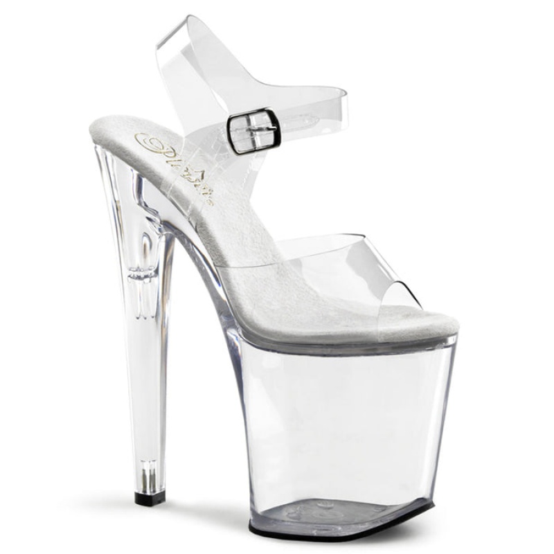 Pleaser Xtreme-808 Sandaler Dame Clear | 96CHXFWAL